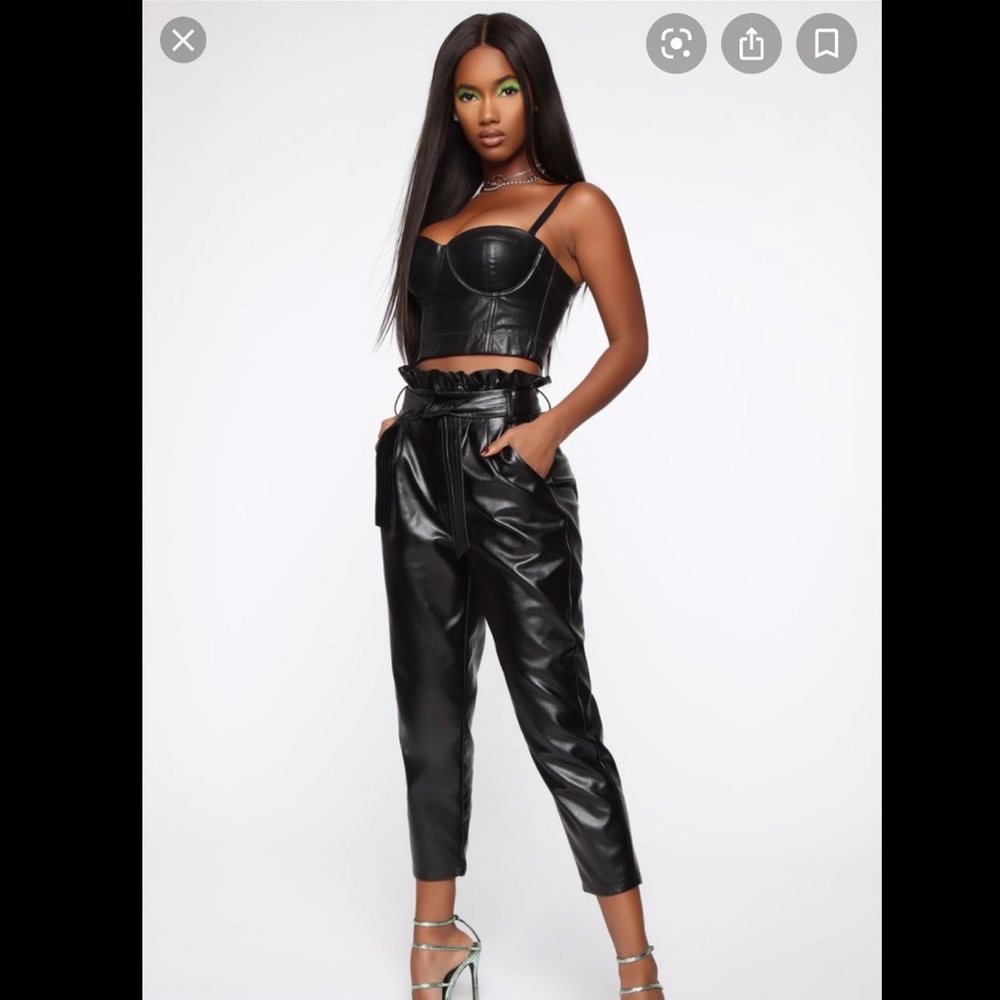 FN Cardi B Leather Coord Set